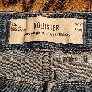 Hollister Curvy High-Rise Super Skinny Jeans Size 12L  W31Long